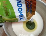 Foto langkah ke 3 dari resep 809.Matcha Chocolate Pudding Pie.
