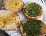 A picture of step 10 of Kala chaana tikki burger.