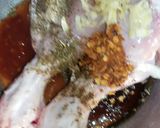 A picture of step 1 of Honey chicken.