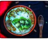 A picture of step 16 of Kiwi Firni.