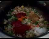 A picture of step 3 of Elbow pulav.