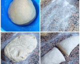 Foto del paso 4 de la receta: Batbout rellenos de salchichas y otros de ensalada variada