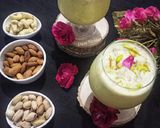 A picture of step 4 of Maharashtrian Kesar Piyush.