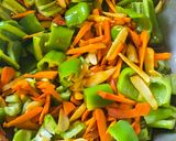 A picture of step 2 of Turmeric chilli pickle.