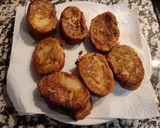Foto del paso 9 de la receta: Torrijas caramelizadas con azúcar y canela 🆚 mermelada de arándanos