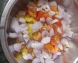 A picture of step 2 of Aloo sabji.
