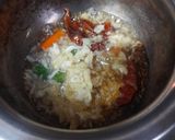 A picture of step 2 of Moong dal chilkewali dal/soup.