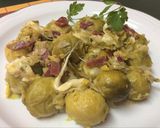 Foto del paso 6 de la receta: Coles de Bruselas con jamón y queso