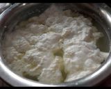 A picture of step 1 of Nolen guder Sandesh/ Sandesh with date palm jaggery.