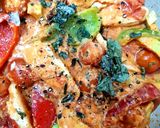 A picture of step 4 of My Italian inspired Chicken 😁.