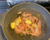 A picture of step 1 of Drunken Shrimp.