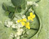 A picture of step 3 of Green watercress and Avocado Gazpacho 🌱.