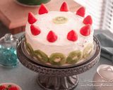 A picture of step 8 of Dreamy Moist Strawberry Vanilla Cake.