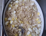 Foto del paso 3 de la receta: Ensalada saludable de arroz integral, huevo, tomate y mayonesa light