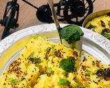 A picture of step 3 of Instant Dhokla.