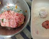 Foto del paso 3 de la receta: Albóndigas con tirabuzones en salsa arrabbiata