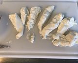 Une image de l'étape 5 de Courgettes blanches sauce crème au jambon cru,burrata di puglia et basilic.