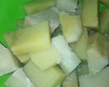 A picture of step 2 of Yam balls.