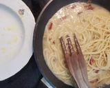 A picture of step 3 of Italian-Style Spaghetti alla Carbonara.