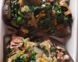 Foto del paso 3 de la receta: Berenjenas rellenas con atún y espinaca y puré