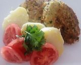 Foto del paso 6 de la receta: Hamburguesa de atún con harina de avena y quinua, + pulpa de almendra a lo Carmelita