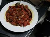 Carne con salsa de soja