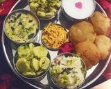 A picture of step 15 of Vrat Ki Thali.