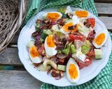 Grillezett csirkemelles-pekándiós vegyes saláta recept fázis 1 fotója