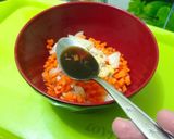 Foto langkah ke 3 dari resep Nasi tim ayam jamur MPASI 1 tahun plus.