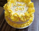 A picture of step 1 of Vanilla cake(yellow).