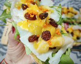 Foto del paso 5 de la receta: Tosta de bacalao ahumado con naranja