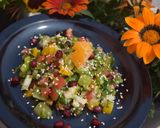 A picture of step 2 of Tabbouleh Salad.