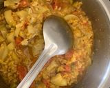 A picture of step 4 of Moong dal & lauki mix.