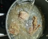 Une image de l'étape 2 de Kbab algérois / veau aux frites à la sauce blanche.
