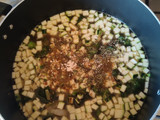 Sopa cremosa con verduras