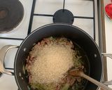 Une image de l'étape 4 de Risotto aux asperges & lardon fumé au parmesan.