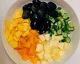 Hình bước làm 1 của món Salad hoa quả