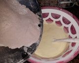 A picture of step 5 of Double Heart cake.