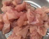 A picture of step 1 of Chicken cheese balls.