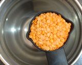 A picture of step 1 of Tangy Masoor Dip.