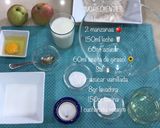 Foto del paso 1 de la receta: Famoso pastel con 1 huevo frito en sartén 🥚🥧 🍎 🍳