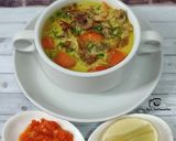 Foto langkah ke 6 dari resep Soto Daging Sapi Kuah Santan (Simple).