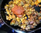 A picture of step 2 of Thai Eggplant Red Curry.