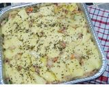 Foto langkah ke 8 dari resep Macaroni Schotel Tanpa Telur Tanpa Oven.