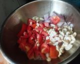 A picture of step 2 of Shahi Paneer.