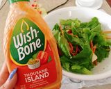 Hình bước làm 3 của món Salad đậu hũ với sốt Thousand Island