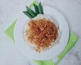 Foto langkah ke 4 dari resep Ketan Serundeng Abon Ayam.
