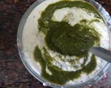 A picture of step 2 of Beetroot mint tricolour Idli.