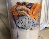 Hình bước làm 1 của món Sinh tố thanh long xoài