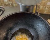 A picture of step 3 of Mangai Sadum / Raw Mango Rice.